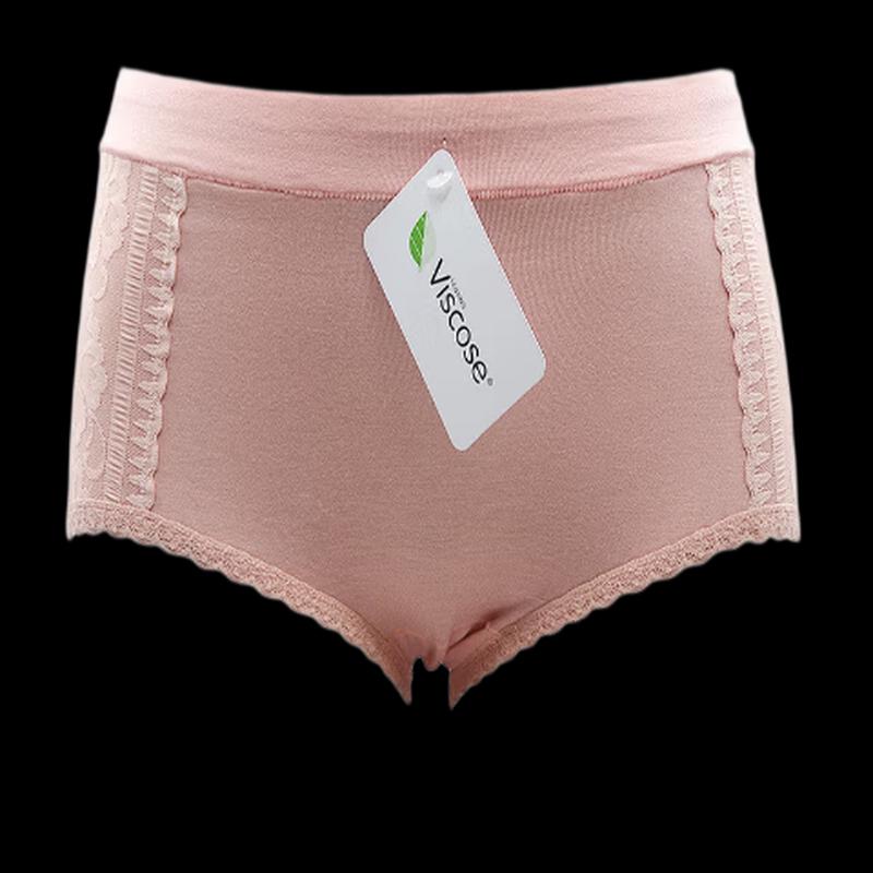 Grace Women s Bamboo Fiber Mid-Waist Boy Shorts (2-Pack)