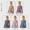Autumn/Winter Long-Sleeve Yoga Top: Slim, Breathable Modal Cotton Body Shaper for Running and Fitness.