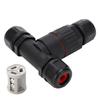 Kabelverbinder IP68 Wasserdicht PA66 Schwer entflammbar Draht-zu-Draht Lampenzubehör CDF‑200/3T