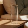 Modern Glass Incense Holder for Short Incense Sticks Anti-Ash Flying Incense Burner with Ash Catcher for Yoga Meditation