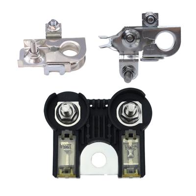 Jeu de 3 fusibles de batterie, Bornes de batterie positives / négatives pour Ford F-150 2011-14