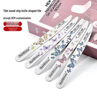 Butterfly Shaped Thin Nail File: Knife-Edge Sandpaper for Shaping & Grinding
