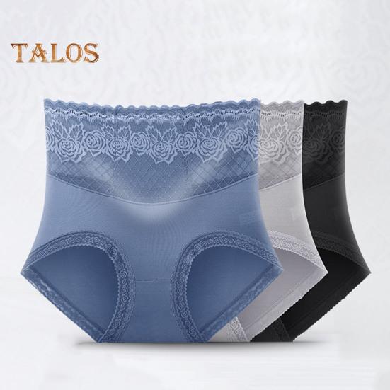 Chiloți pentru femei, fără cusături, cu talie înaltă, pentru controlul burticii, slip elastic, respirabilitate bună, dantelă, culoare solidă, slim fit, chiloți sport casual