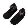 Women's Leopard Print Top Thermal Socks for Cold Weather Nonslip Grip Soles Floor Socks Thick Fleece Lined Slipper Socks