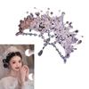 Multipurpose Crystals and Pearls Tiaras for Women Princess Headpieces for Birthday Parties Supplies and Formal Event