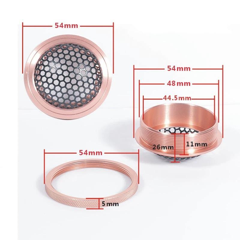 1.5 Inch Hifi Car Tweeter Protective Grill Mesh Lightweight Aluminum Treble Head Speaker Cover for Car Refit