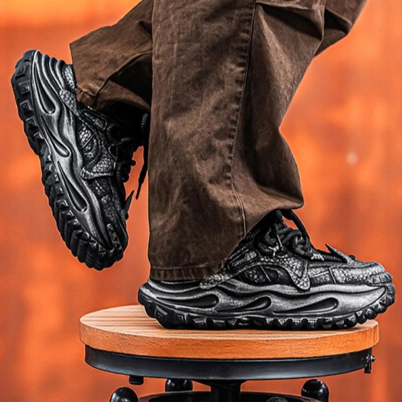 Casual Men'S Platform Sneakers Fashion Thick-Soled Man'S Shoes Designer High-End Cushioning Jogging Shoes Zapatillas Hombre