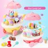 30pcs/set Mini Rotatable Candy Cart Small Ice Cream Shop Supermarket Children 's Toys