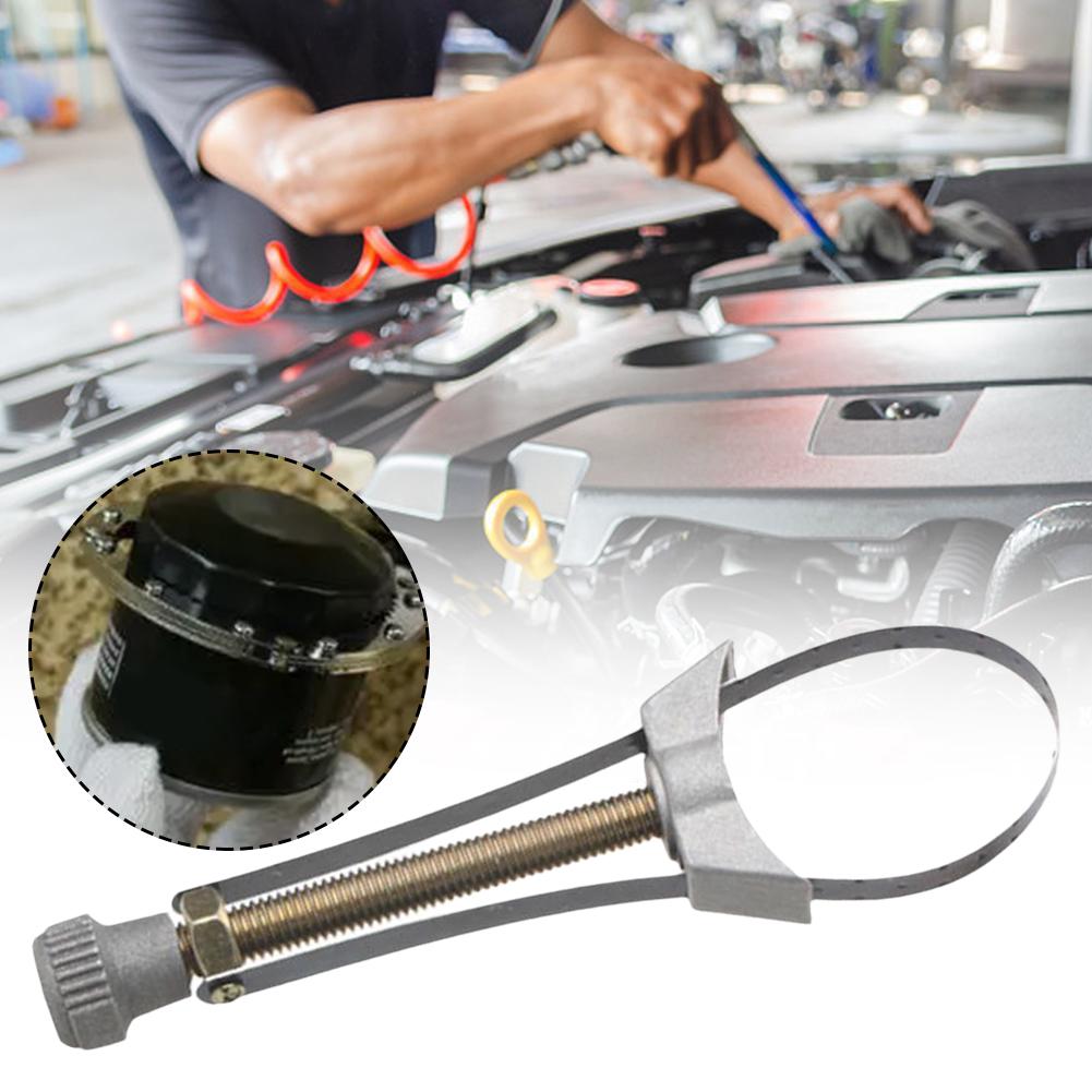 Car Oil Filter Removal Too Hand Tools Adjustable Automobile Spark Strap Diameter To Plug Wrench Repair 120mm Tool 60mm Stee Q7R5
