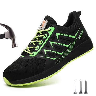 Lightweight Work Safety Shoes Men Industrial Work Sneakers Breathable Steel Toe Shoes Protective Safety Boots Plus Size 47 48