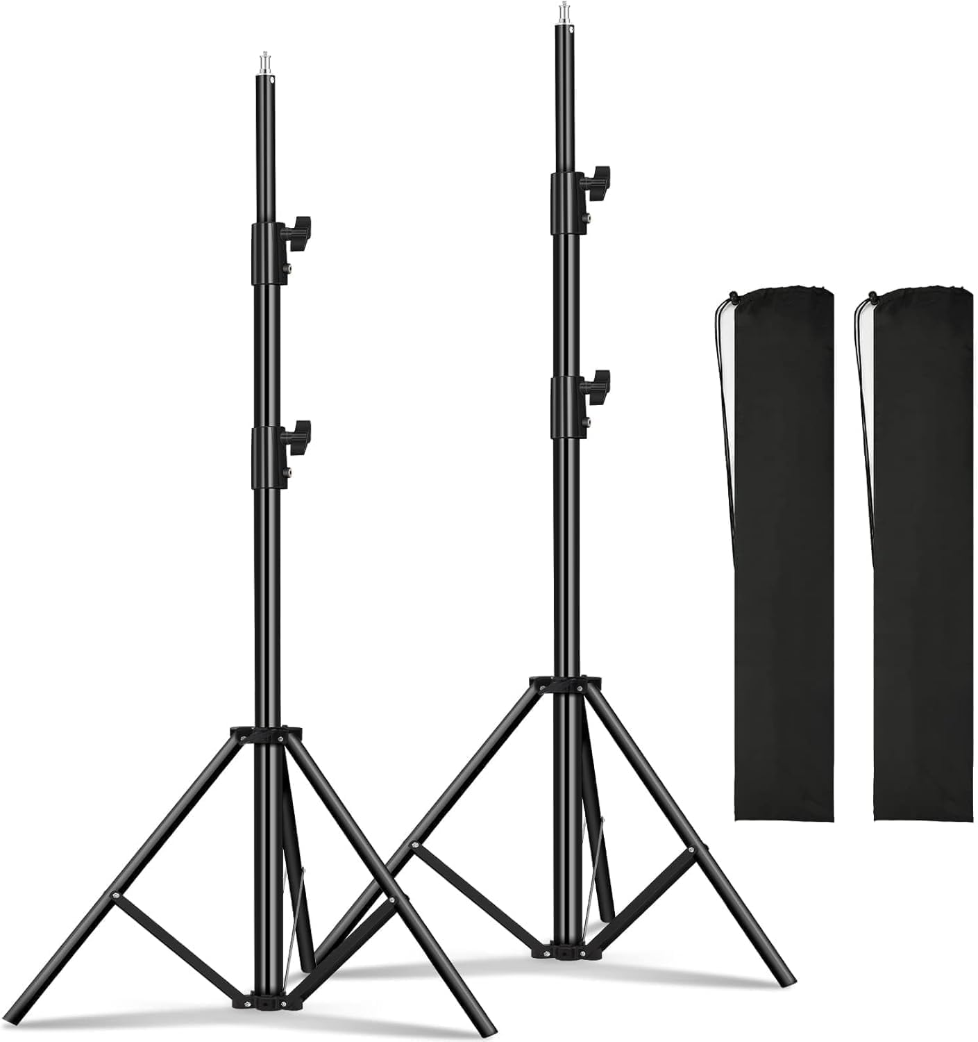 

SOONPHO Стойка для фотосъемки 3 уровня регулировки Легкая Съемка Съемка Подходит для больших стробоскопов Пружинный тип Изготовлена из алюминиевого сплава с чёрный