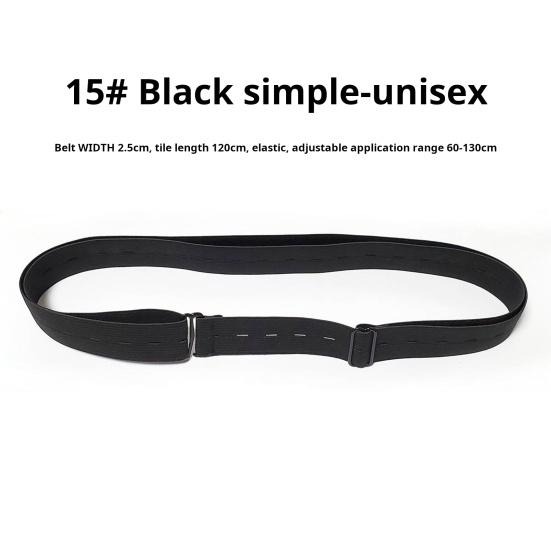 Elastic Shirt Belt Men Women Multi Holes Adjustable Length Belt Shirt Stay Strap Unisex Shirt Fastener Garment Accessories
