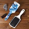 1pc Vivid Relief Flower Pattern Air Cushion Hair Comb Nylon Comb, Comfortable Massage comb,Special for Real Hair Wigs