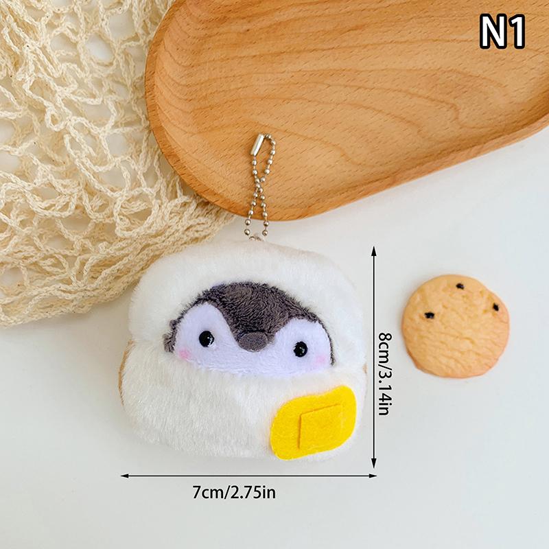 Cute Plush Mini Penguin Pendant Girl Backpack Pendant Birthday Gift Key Pendant