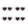 10pcs/bag Acrylic Heart-Shaped Glasses DIY Crafts To Make Jewelry Accessories