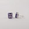 Natural Iolite Gemstone 925 Sterling Silver Designer Jewelry Handmade Earrings 0.4" For Women EE-179-13