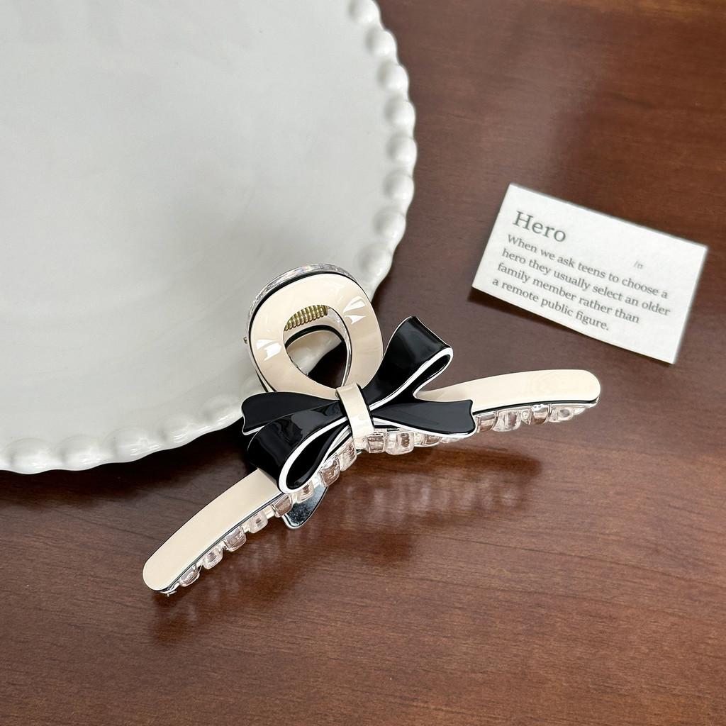 Premium Acetate Hair Claw Clip With Beautiful Bow For Sophisticated Women's Hair Accessories