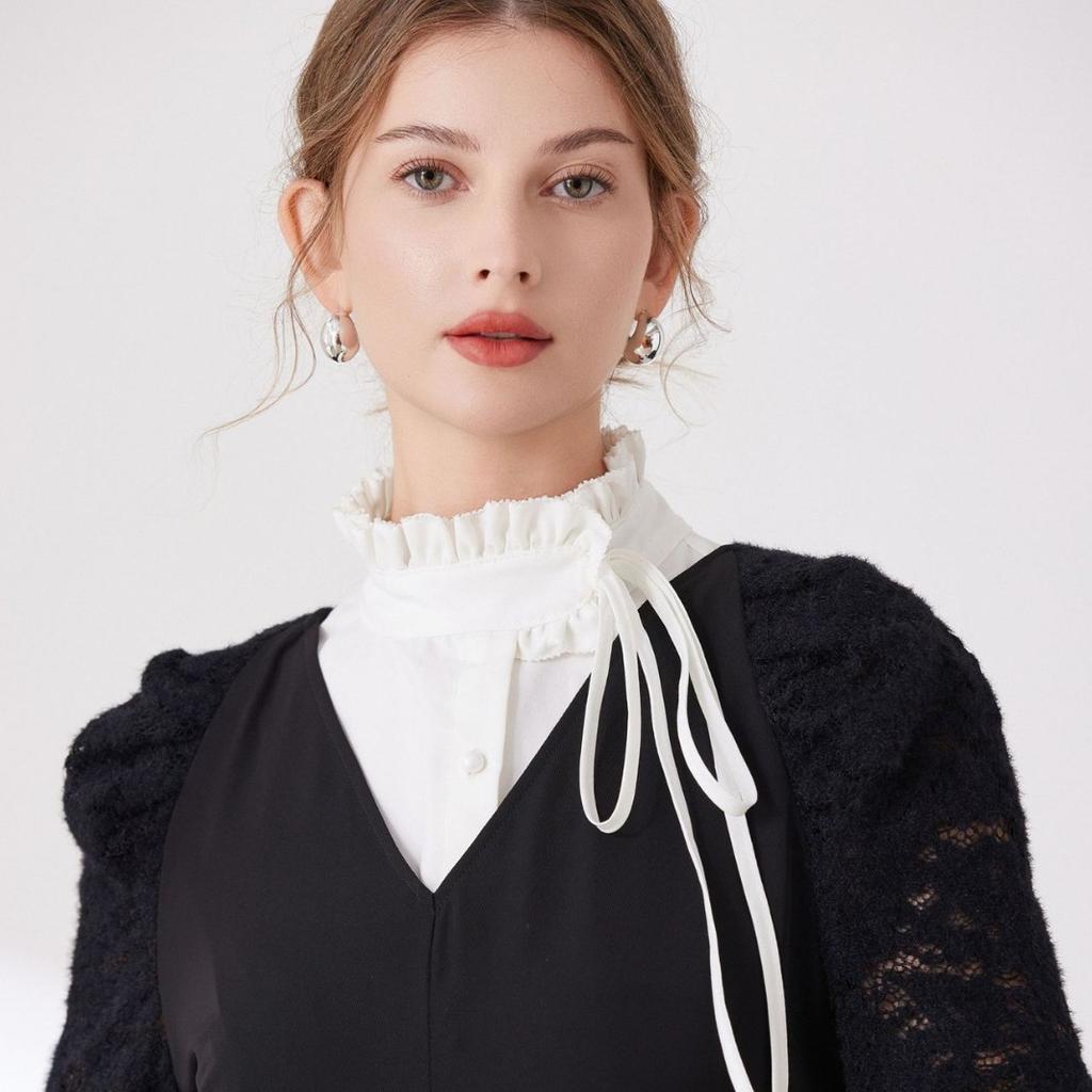 Autumn Sweater Fake Collar for Womens Fake Shirt Collar Casual Removable Detachable Collar Half Shirt Tops Accessories