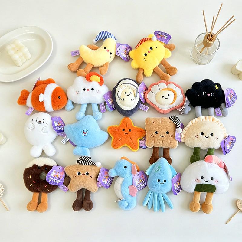 Ocean Series Fridge Magnets: Plush Toys, Dessert Figurines, Palm Treasures, and Lying Animals