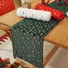 Embroidered Plush Table Flag Long Strip Cabinet Cover Towel Antlers Printed Tablecloth  Home Dining