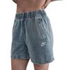 Abbigliamento Sportivo SS25 Pantaloncini di Jeans Donna Colore Blu Armeria Chiaro IF0624-440