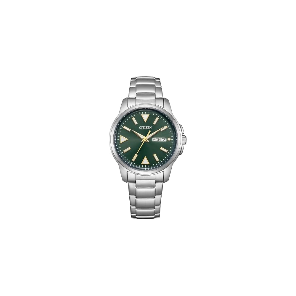 Citizen Eco-Drive BM8180-71W Men s Watch Simple Solar Powered Waterproof Green Silver