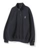 Beentrill Corduroy Fleece Small Logo Half Zip (Light Indigo)
