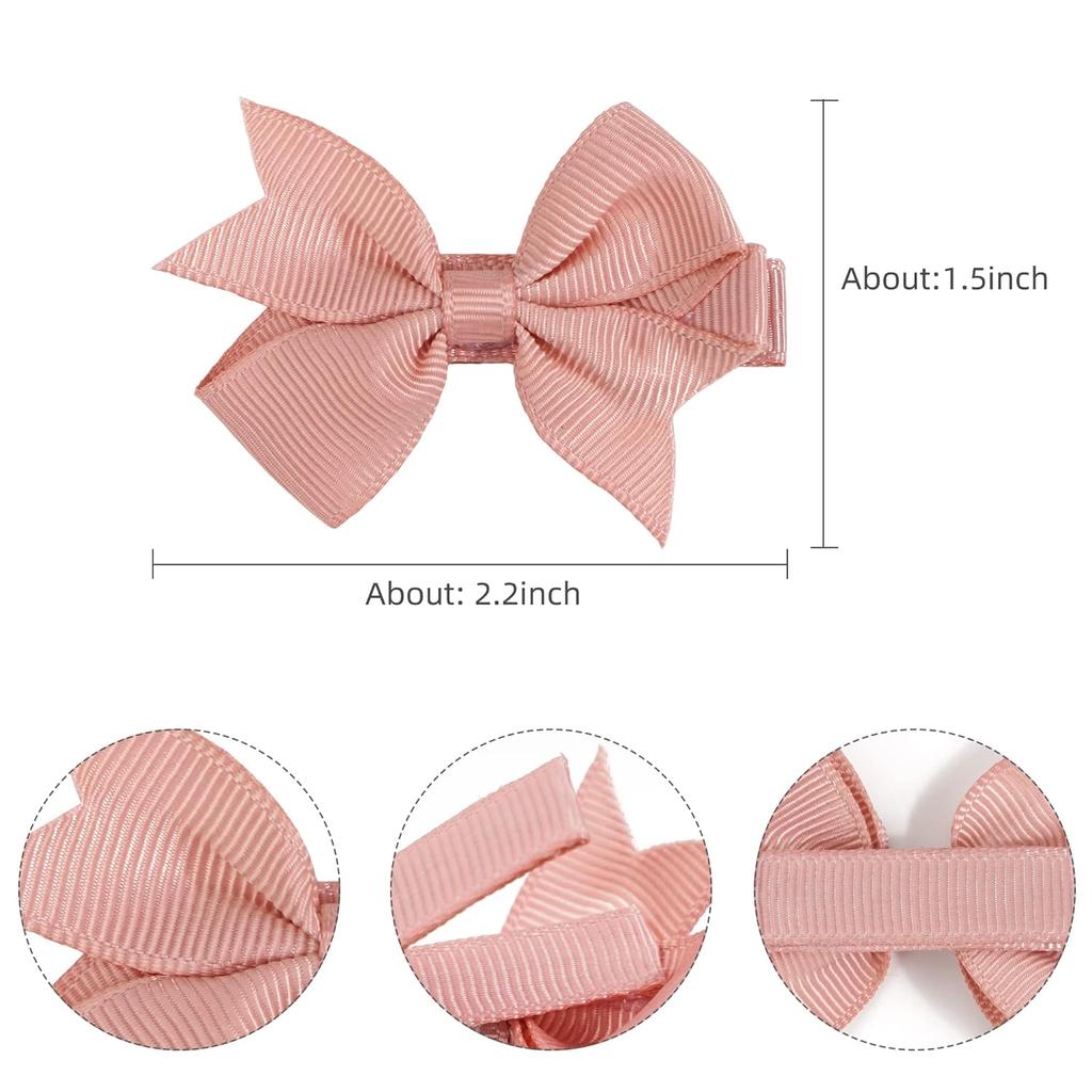 30/50 st 2" Grosgrainband MiNi Hårrosetter med Klämma för Flickor Hårnålar Boutique Barrettes Huvudbonader Söta Barn Håraccessoarer