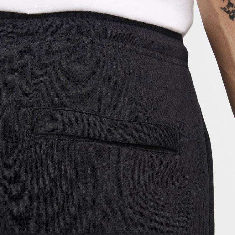 Nike Logo Embroidered Towel Lace Knit Joggers Men Bottoms Black FN3095-010