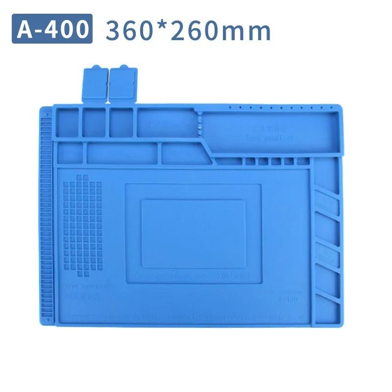 ESD Mat Heat Insulation Working Mat with Magnetic Groove Heat-Resistant Adsorption Soldering Mat Station Repair Insulator Pad