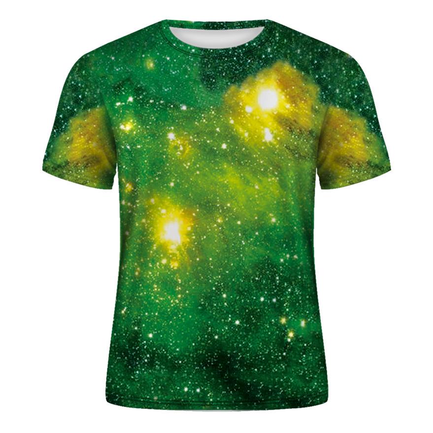 Trička s grafikou Vast Starry Sky Universe Pro muže Letní móda Tričko se vzorem 3D Vesmír Planeta Osobnost Trička v cool stylu