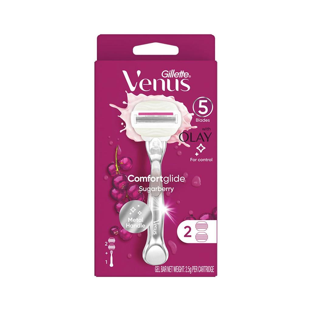 Venus Olay Sugarberry Razor 2up