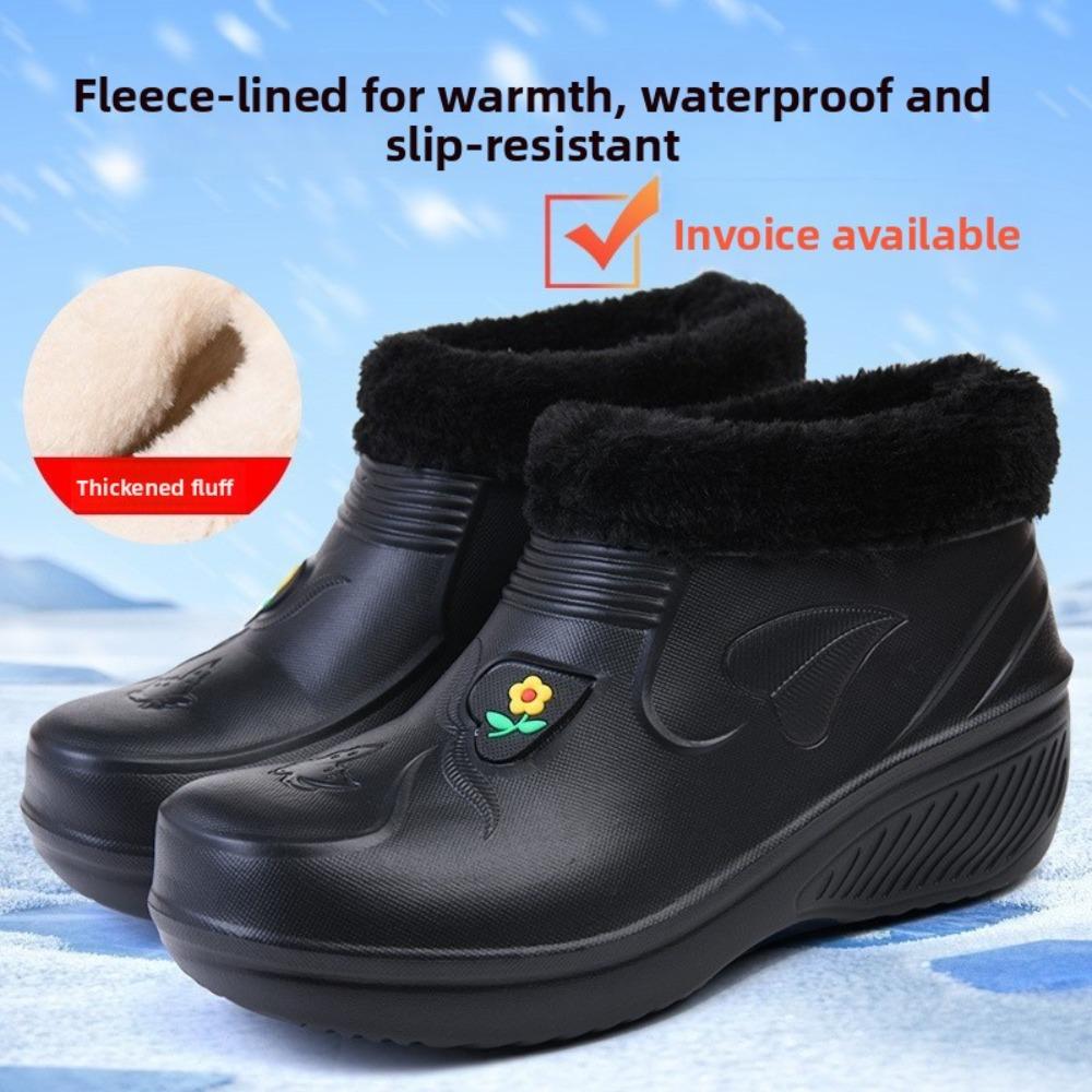 **Herren Damen EVA Wasserdicht Winter Schneestiefel Warm Anti-Rutsch Arbeitsstiefel Kältebeständig Outdoor**