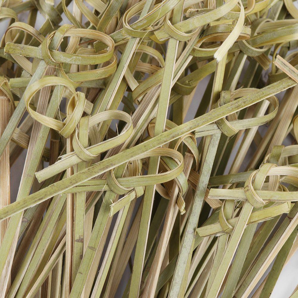 100pcs Disposable Party Decoration Bar Tool Cocktail Picks Bamboo Knot Skewers Fruit Forks Stick