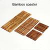 Hochwertige Bambus-Raft-Getränkeuntersetzer Bieten Hitzeschutz und Eleganz Geeignet für Mehrere Umgebungen und Tassentypen