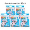 1~5pack Drawing Pen Crayon Marker Ball-point Pen Multiple Colors Suitable for Paper Non-woven Canvas Painting School Supply TMZ