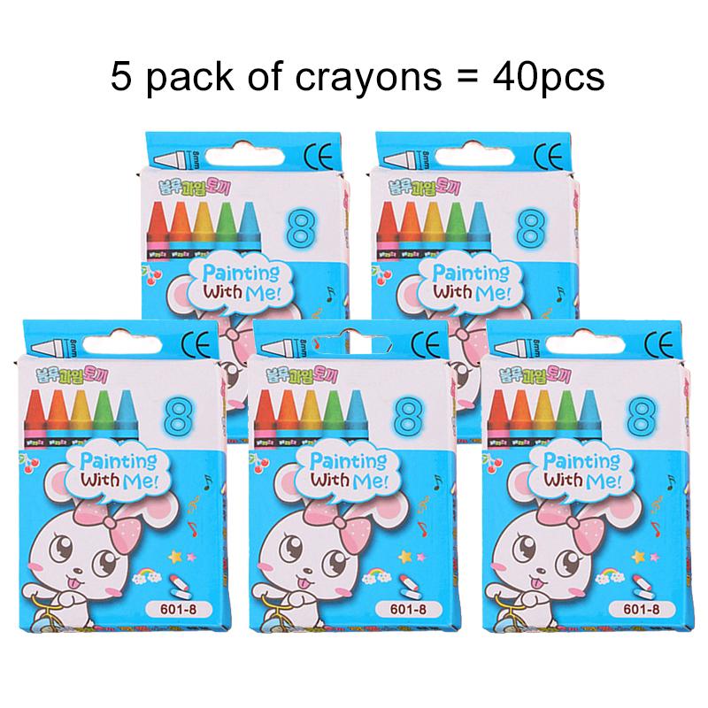 1~5pack Drawing Pen Crayon Marker Ball-point Pen Multiple Colors Suitable for Paper Non-woven Canvas Painting School Supply TMZ