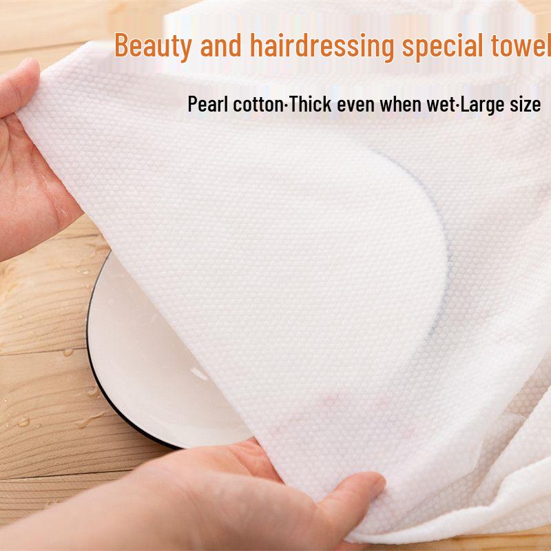 Large Thickened Disposable Beauty Towel for Hairdressing, Face Washing, Foot Care, Massage, Manicure, and Bathing.