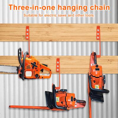 1/2Pcs Chain Saw Bracket Heavy-Duty Stainless Steel Wall Mount Universal Fit Chainsaw Hanging Bracket Chainsaw Accessories