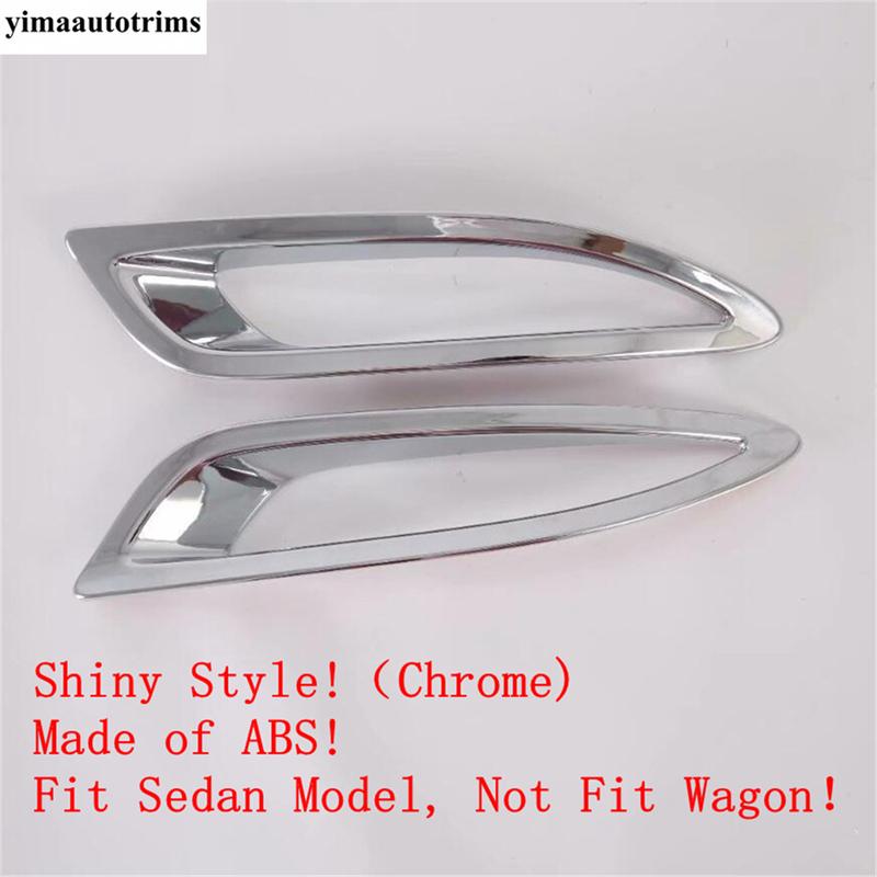For Mazda 6 Sedan   Car Rear Tail Foglight Fog Lights Lamp Frame Decor Cover Trim ABS Chrome Accessories Exterior Kit