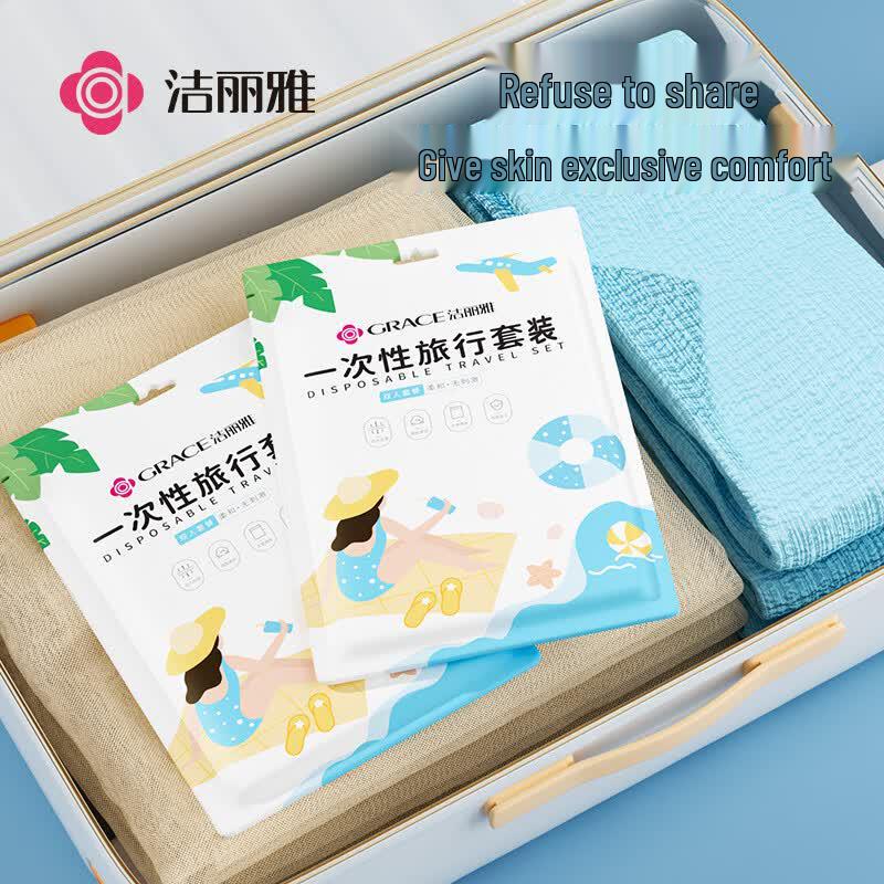 Grace Disposable Travel 4-Piece Bedding Set