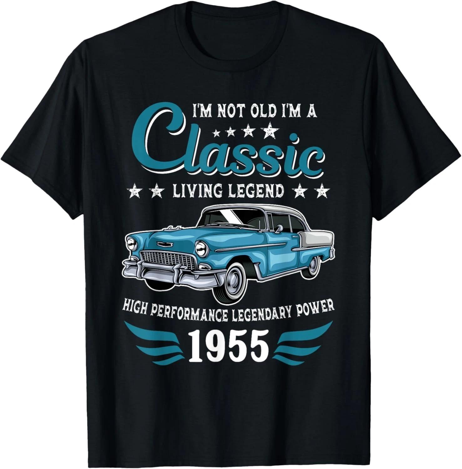 Vintage 1955 Birthday Classic Car for Legends Born In 1955 T shirt 2XL