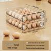 Transparent Double-Layer Egg Storage Box for Fridge and Kitchen