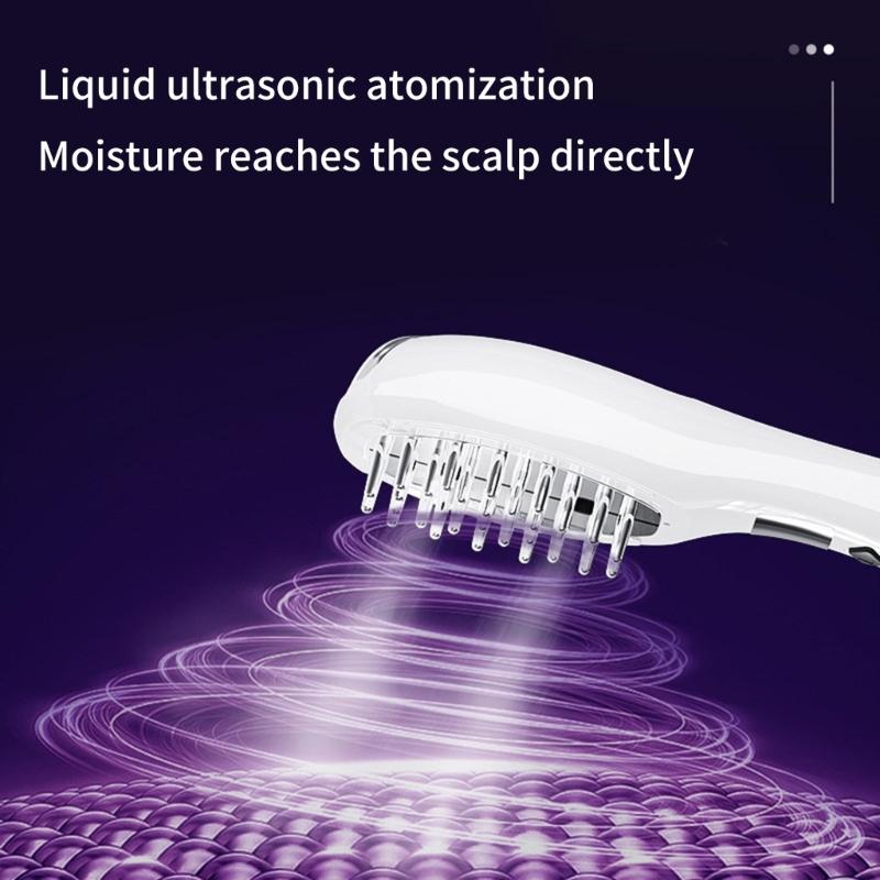 5 Gear Adjustable Electric Scalp Massage Brush Comb USB Rechargeable Vibrating Scalp Massager Tool for Hair Treatments