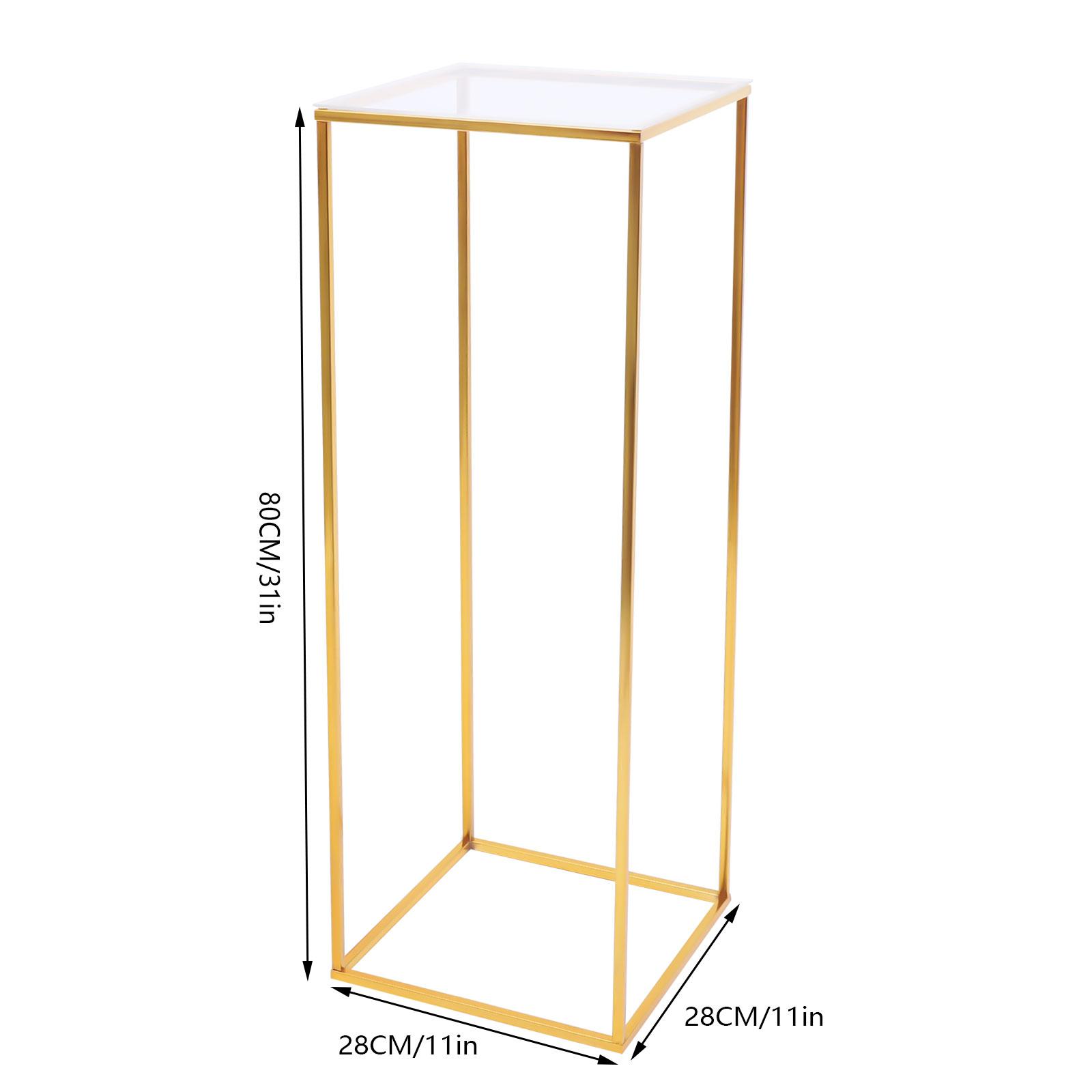 

Gold Wedding Flower Stand Flower Vase Pillar Wedding Party Decor Balloon Display Rack Flower Holder Metal Rack W/ Acrylic Board Other золотой