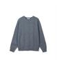 NOTIG Wool Blend Tweed Round Knit Navy_Okw2Swrl201N1