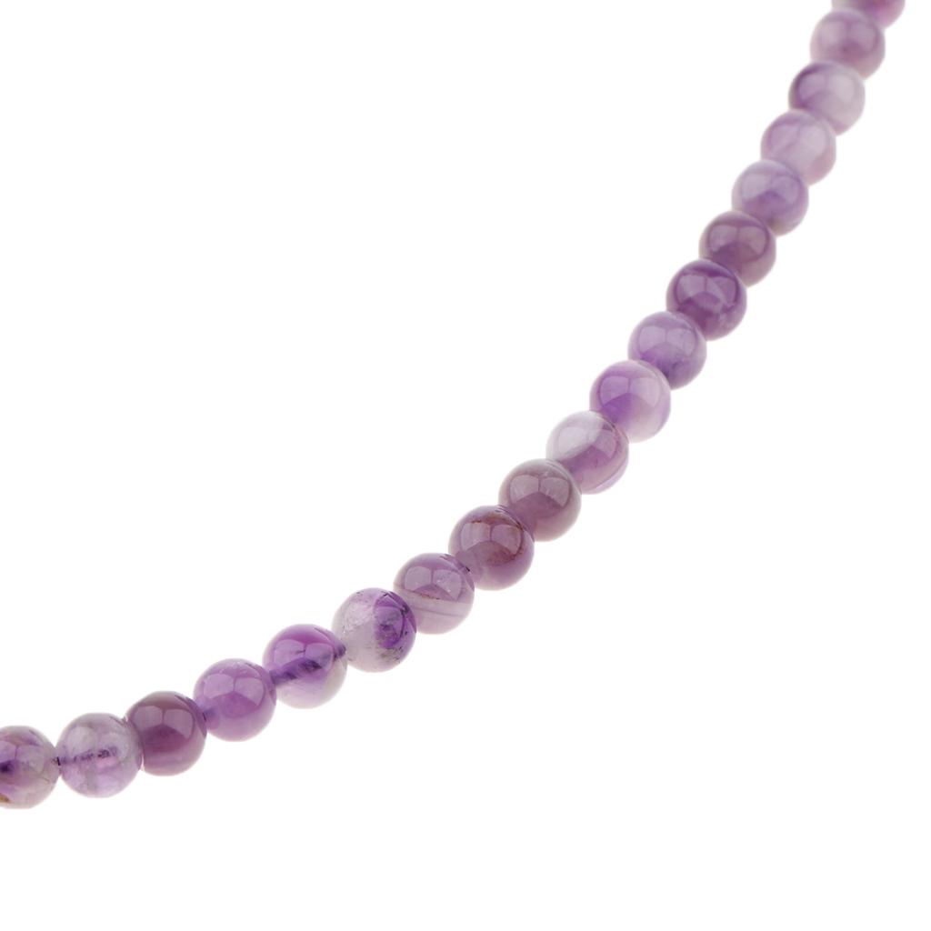 Amethyst Gemstone Loose Beads DIY Natural Craystal for Jewelry Making  4mm