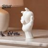 Scultura a Forma di Cuore Decorazione Mano Che Tiene Statuetta Stampata in 3D Arredo da Scrivania Moderno Minimalista Scultoreo Romantico Artistico Camera da Letto Accento per Casa per Scaffale