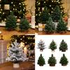 User Friendly Tabletop Christmas Tree Wood And Plastic Scandinavian Style Holiday Centerpieces For Home Or Office