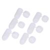 100Pcs Portable Flip Lid Transparent Capsule Storage Containers Pill Box